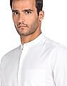 Arrow Manhattan Slim Fit Mandarin Collar Formal Shirt