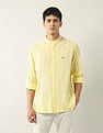 Arrow Sport Textured Regular Fit Mandarin Shirt
