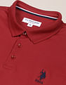 U.S. Polo Assn. Solid Ribbed Collar Pure Cotton Polo Shirt