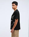 Flying Machine Abstract Print Relaxed Fit T-Shirt