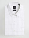 Arrow Manhattan Slim Windowpane Checked Shirt