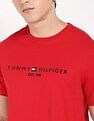 Tommy Hilfiger Embroidered Logo Regular-Fit Cotton T-Shirt