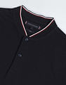 Tommy Hilfiger Signature Mandarin Collar Slim Polo Shirt