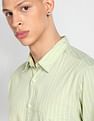 Flying Machine Spread Collar Vertical Stripe Shirt