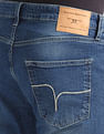 Flying Machine Stone Wash Slash Slim Tapered Fit Jeans