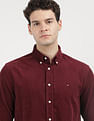Tommy Hilfiger Solid Corduroy Regular Fit  Shirt
