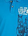 U.S. Polo Assn. Denim Co. Brand Print Pique Polo Shirt