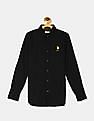 U.S. Polo Assn. Kids Boys Spread Collar Solid Shirt