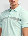 Arrow Sport Dynamax Horizontal Stripe Cotton Polo Shirt