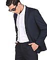Tommy Hilfiger Men Navy Notch Collar Solid Smart Casual Blazer