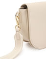 Tommy Hilfiger Textured Beige PU Sling Bag