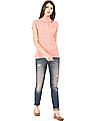 U.S. Polo Assn. Women Regular Fit Printed Polo Shirt