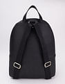 Tommy Hilfiger Solid Black Pu Backpack