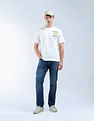 Flying Machine Aplliqued Pattern Color Of Home T-Shirt