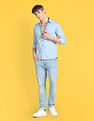 Flying Machine Spread Collar Denim Shirt