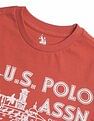 U.S. Polo Assn. Kids Boys Regular Fit Graphic Printed T-Shirt