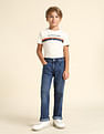 U.S. Polo Assn. Kids Boys Relaxed Fit Blue Jeans