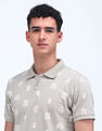 Flying Machine All-over Print Regular Polo Shirt
