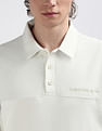 Calvin Klein Reverse Terry Stripes Polo Sweatshirt
