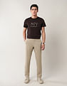 Arrow Newyork Brand Printed Night Is Young T-Shirt