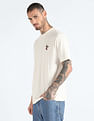 Flying Machine Embroidered Graphic Oversized T-Shirt