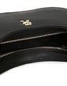 Tommy Hilfiger Solid Black PU Bag