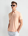 Arrow Patch Pocket Solid Polo Shirt