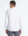 Flying Machine Geometric Print Cotton Shirt