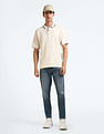 Flying Machine Mankle Relax Tapered Fit Distressed Jeans