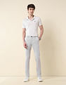 U.S. Polo Assn. Solid Denver Slim Fit Twill Trousers