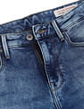 Flying Machine Slash Slim Tapered Fit Acid Washed Jeans