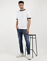 Tommy Hilfiger Slim Fit Flag Ringer T-Shirt