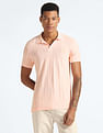 Flying Machine Jacquard Knit Regular Fit Polo Shirt