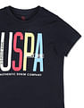 U.S. Polo Assn. Kids Boys Brand Printed Pure Cotton T-Shirt