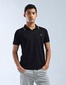 Flying Machine Textured Regular Fit Essentials Polo Shirt