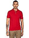 U.S. Polo Assn. Men Red Solid Polo T-Shirt