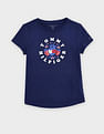 Tommy Hilfiger Kids Girls Graphic Regular Fit Cotton T-Shirt