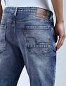 Flying Machine Mankle Relaxed Tapered Fit Style Denim Jeans