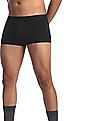 Calvin Klein Underwear Men Black Elasticized Brand Waist Solid Trunks
