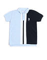 U.S. Polo Assn. Kids Boys Colour blocked Regular Fit Polo Shirt