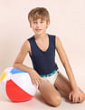 USPA Innerwear Boys Cotton Spandex Solid Briefs - Pack Of 5