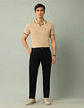 Arrow Sport Solid Dobby Weave Trousers