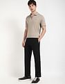 Calvin Klein Jeans Solid Regular-Fit Cotton Polo T-Shirt