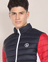 U.S. Polo Assn. Panelled Colour Block Puffer Jacket