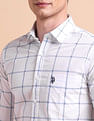 U.S. Polo Assn. Tailored Fit Windowpane Checked Shirt
