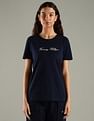 Tommy Hilfiger Embroidered Logo Regular Fit Cotton T-Shirt