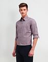 Arrow Newyork Slim Fit Windowpane Checked Shirt