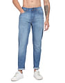 Flying Machine Stone Wash Slash Slim Tapered Fit Jeans