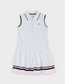 Tommy Hilfiger Kids Girls Cotton Polo Collar T-Shirt Dress