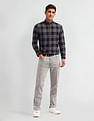 U.S. Polo Assn. Denim Co. Tartan Check Printed Slim Fit Shirt